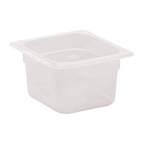 Cambro Polypropylene Gastronorm Tray - Translucent  - 1/6 100mm
