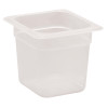 Cambro Polypropylene Gastronorm Tray - Translucent  - 1/9 100mm