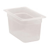 Cambro Polypropylene Gastronorm Tray - Translucent  - 1/4 150mm