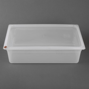 Hygiplas Click PP 1/1 GN Container with Lid & 7 Colour Clips 150mm 19.5Ltr (2 Pack)