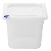 Hygiplas Click PP 1/6 GN Container with Lid & 7 Colour Clips 150mm 2.2Ltr (4 Pack) Hygiplas Click PP 1/6 GN Container with Lid & 7 Colour Clips 150mm 2.2Ltr (4 Pack)
