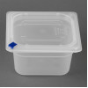 Hygiplas Click PP 1/6 GN Container with Lid & 7 Colour Clips 100mm 1.5Ltr (4 Pack) Hygiplas Click PP 1/6 GN Container with Lid & 7 Colour Clips 100mm 1.5Ltr (4 Pack)
