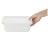 Hygiplas Click PP 1/4 GN Container with Lid & 7 Colour Clips 100mm 2.5Ltr (4 Pack)