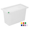 Hygiplas Click PP 1/3 GN Container with Lid & 7 Colour Clips 200mm 6.9Ltr (4 Pack)