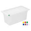 Hygiplas Click PP 1/3 GN Container with Lid & 7 Colour Clips 150mm 5.3Ltr (4 Pack) Hygiplas Click PP 1/3 GN Container with Lid & 7 Colour Clips 150mm 5.3Ltr (4 Pack)