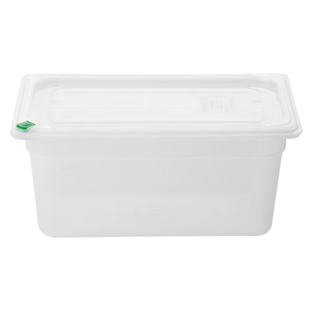Hygiplas Click PP 1/3 GN Container with Lid & 7 Colour Clips 150mm 5.3Ltr (4 Pack) Hygiplas Click PP 1/3 GN Container with Lid & 7 Colour Clips 150mm 5.3Ltr (4 Pack)