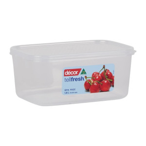Décor Tellfresh Oblong Storage Container - 1.8Ltr