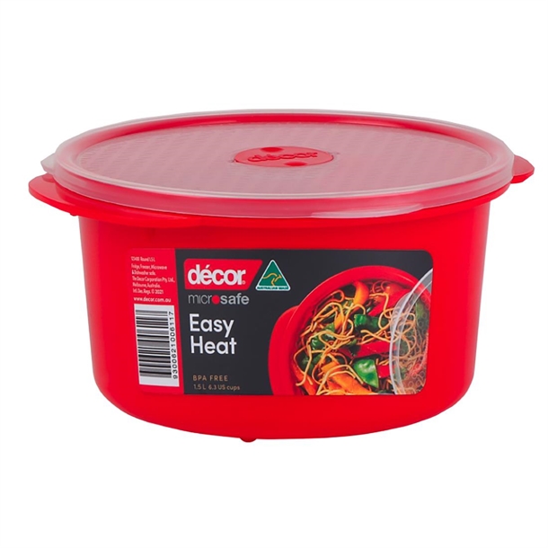 Décor Microsafe Round Food Container 1.5L Décor Microsafe Round Food Container 1.5L