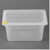 Hygiplas Click PP 1/4 GN Container with Lid & 7 Colour Clips 150mm 3.7Ltr (4 Pack) Hygiplas Click PP 1/4 GN Container with Lid & 7 Colour Clips 150mm 3.7Ltr (4 Pack)