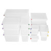 Hygiplas Click PP 1/4 GN Container with Lid & 7 Colour Clips 150mm 3.7Ltr (4 Pack) Hygiplas Click PP 1/4 GN Container with Lid & 7 Colour Clips 150mm 3.7Ltr (4 Pack)