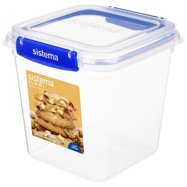 Sistema Klip It Plus Square container - 2Ltr Sistema Klip It Plus Square container - 2Ltr