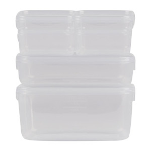 6 x Décor Tellfresh Sorter Set Oblong Storage Container