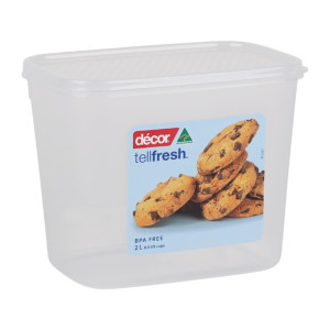 Décor Tellfresh Tall Oblong Storage Container - 2Ltr