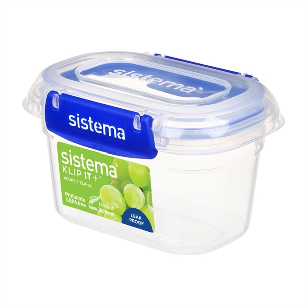 Sistema Klip It Plus Rectangle container - 400ml Sistema Klip It Plus Rectangle container - 400ml