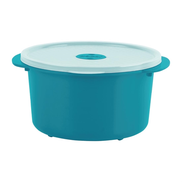 Décor Microsafe Round W Rack Teal 1.5Ltr Décor Microsafe Round W Rack Teal 1.5Ltr