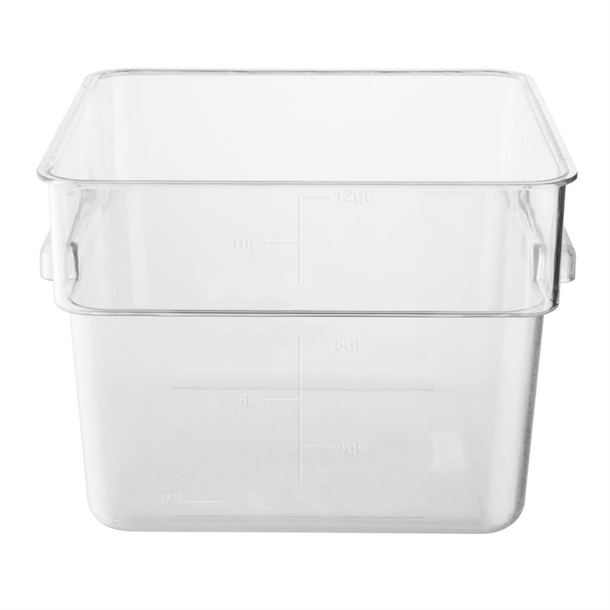 Hygiplas Polycarbonate Square Storage Container 10Ltr Hygiplas Polycarbonate Square Storage Container 10Ltr