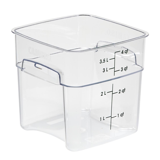 Cambro Fresh Pro Square Container Polycarbonate - Clear - 3.8Ltr Cambro Fresh Pro Square Container Polycarbonate - Clear - 3.8Ltr