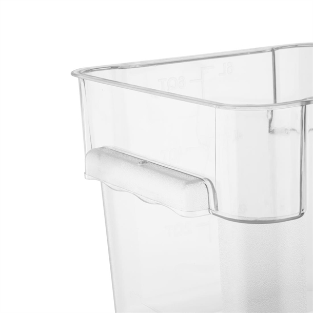 Hygiplas Polycarbonate Square Storage Container 5.5Ltr
