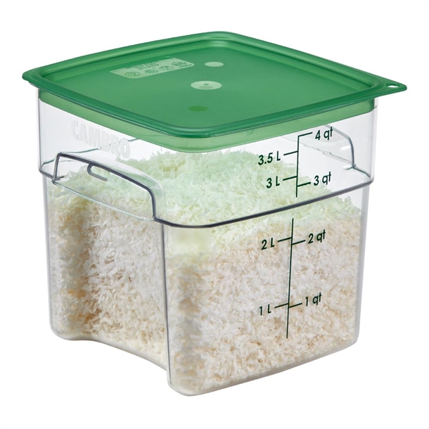Cambro Fresh Pro Square Container Polycarbonate - Clear - 3.8Ltr Cambro Fresh Pro Square Container Polycarbonate - Clear - 3.8Ltr