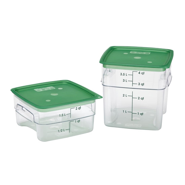 Cambro Lid to fit Fresh Pro Square Containers - Green - 1.9Ltr & 3.8Ltr Cambro Lid to fit Fresh Pro Square Containers - Green - 1.9Ltr & 3.8Ltr