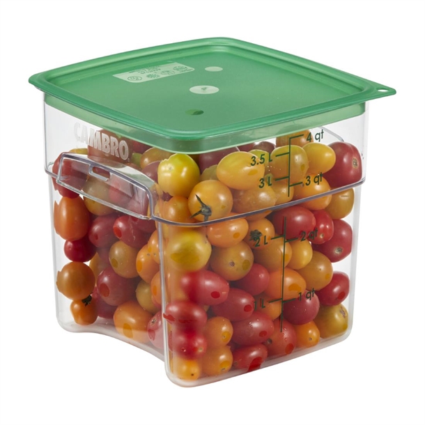 Cambro Lid to fit Fresh Pro Square Containers - Green - 1.9Ltr & 3.8Ltr Cambro Lid to fit Fresh Pro Square Containers - Green - 1.9Ltr & 3.8Ltr