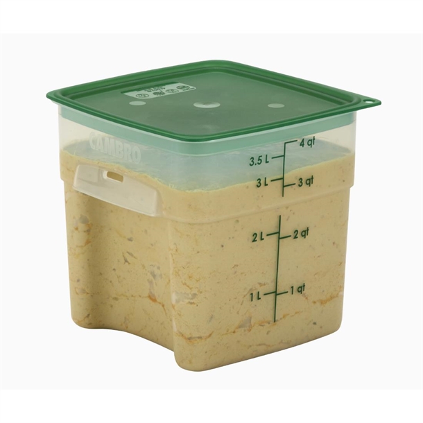 Cambro Lid to fit Fresh Pro Square Containers - Green - 1.9Ltr & 3.8Ltr Cambro Lid to fit Fresh Pro Square Containers - Green - 1.9Ltr & 3.8Ltr