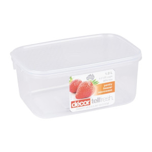 Decor TellFresh Food Storage Container 1Ltr (3 Pack)