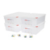 Araven Polypropylene 1/1 Gastronorm Containers With Lids 150mm (4 Pack)
