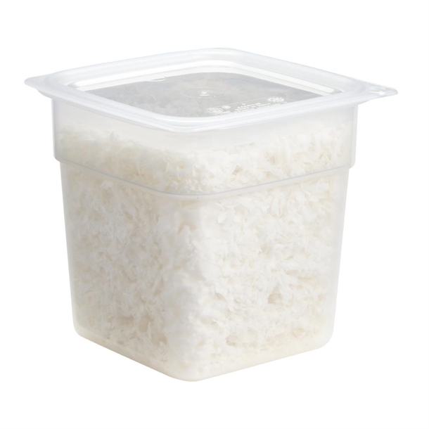 Cambro Fresh Pro Mini Square Polypropylene Container Translucent - 946ml