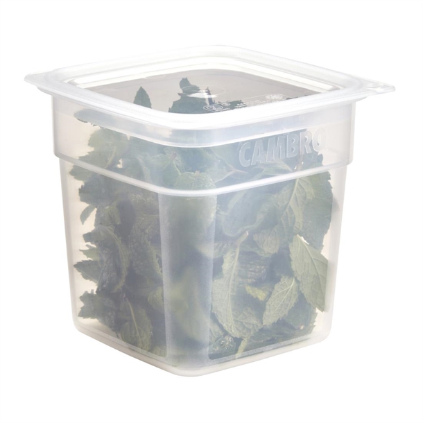 Cambro Fresh Pro Mini Square Polypropylene Container Translucent - 946ml