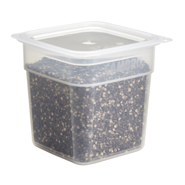 Cambro Fresh Pro Mini Square Polypropylene Container Translucent - 946ml