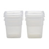 Cambro Fresh Pro Mini Square Polypropylene Container Translucent - 946ml