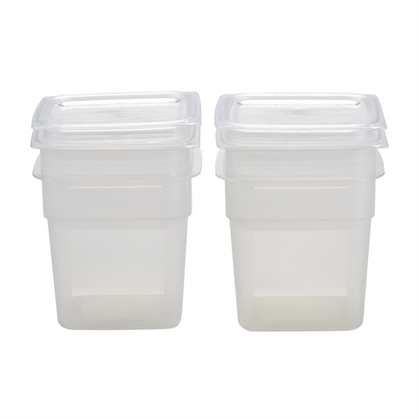 Cambro Fresh Pro Mini Square Polypropylene Container Translucent - 946ml