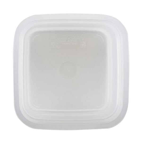 Cambro Fresh Pro Mini Square Polypropylene Container Translucent - 473ml