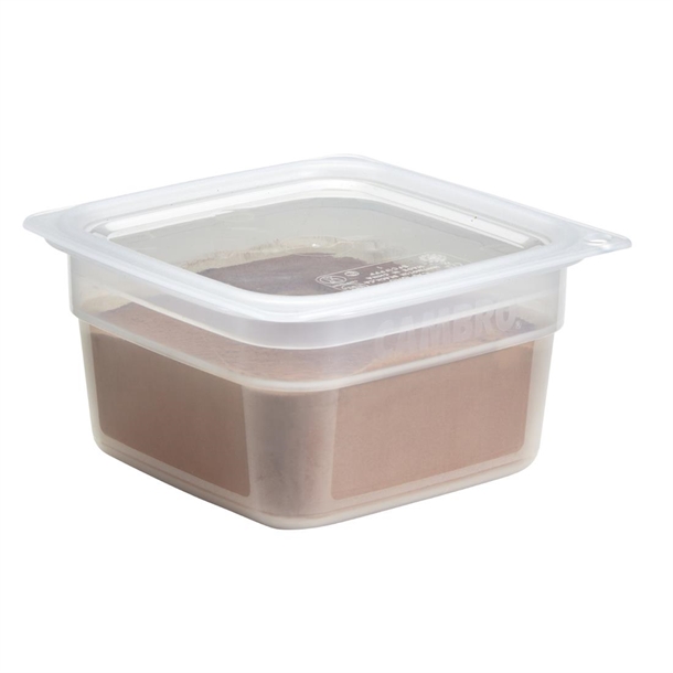 Cambro Fresh Pro Mini Square Polypropylene Container Translucent - 473ml