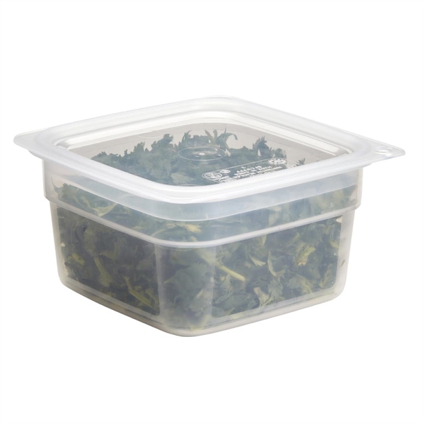 Cambro Fresh Pro Mini Square Polypropylene Container Translucent - 473ml