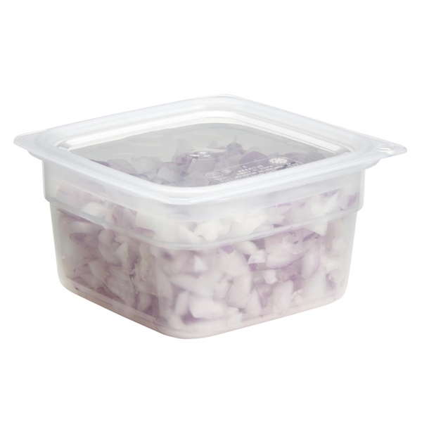 Cambro Fresh Pro Mini Square Polypropylene Container Translucent - 473ml