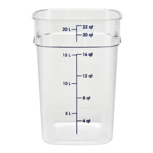 Cambro Fresh Pro Square Container Polycarbonate - Clear - 20.8Ltr
