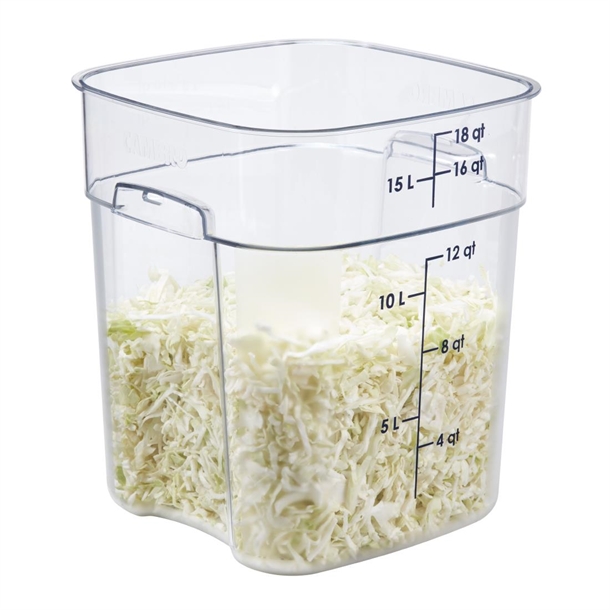 Cambro Fresh Pro Square Container Polycarbonate - Clear - 17.2Ltr Cambro Fresh Pro Square Container Polycarbonate - Clear - 17.2Ltr