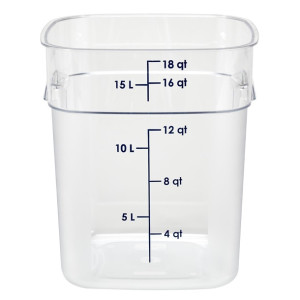 Cambro Fresh Pro Square Container Polycarbonate - Clear - 17.2Ltr