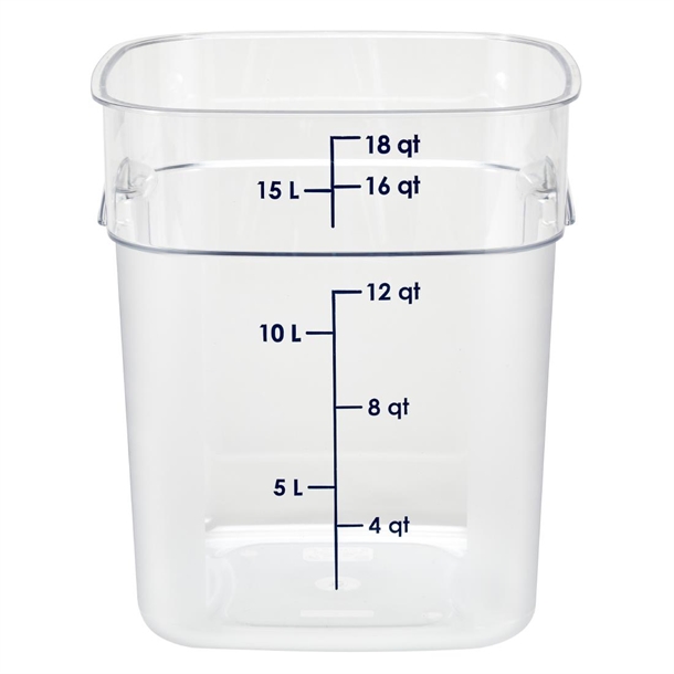 Cambro Fresh Pro Square Container Polycarbonate - Clear - 17.2Ltr Cambro Fresh Pro Square Container Polycarbonate - Clear - 17.2Ltr