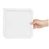 Hygiplas Square White Lid to Fit 5.5/7Ltr Containers Hygiplas Square White Lid to Fit 5.5/7Ltr Containers