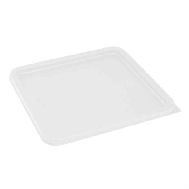 Hygiplas Square Food Storage Container Lid White Large Hygiplas Square Food Storage Container Lid White Large