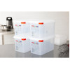 Araven Polypropylene 1/4 Gastronorm Containers With Lids 150mm (4 Pack)