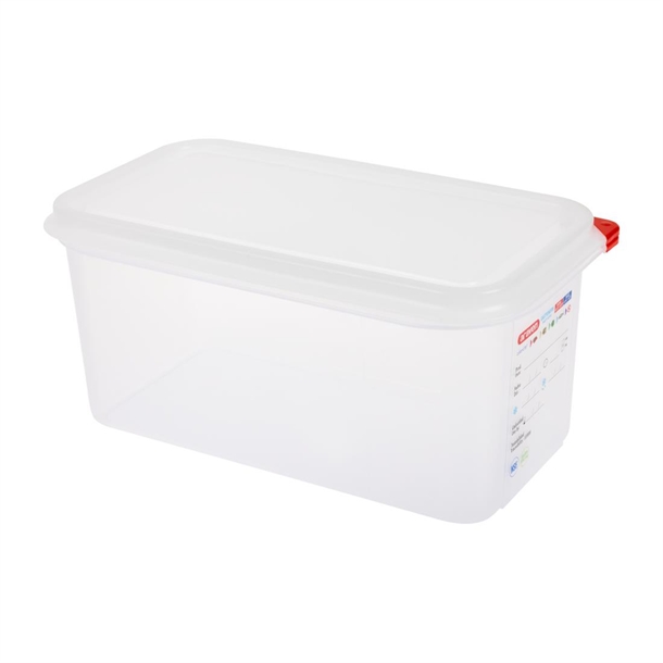 Araven Polypropylene 1/3 Gastronorm Containers With Lids 150mm (4 Pack) Araven Polypropylene 1/3 Gastronorm Containers With Lids 150mm (4 Pack)