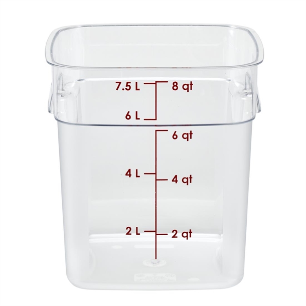 Cambro Fresh Pro Square Container Polycarbonate - Clear - 7.6Ltr