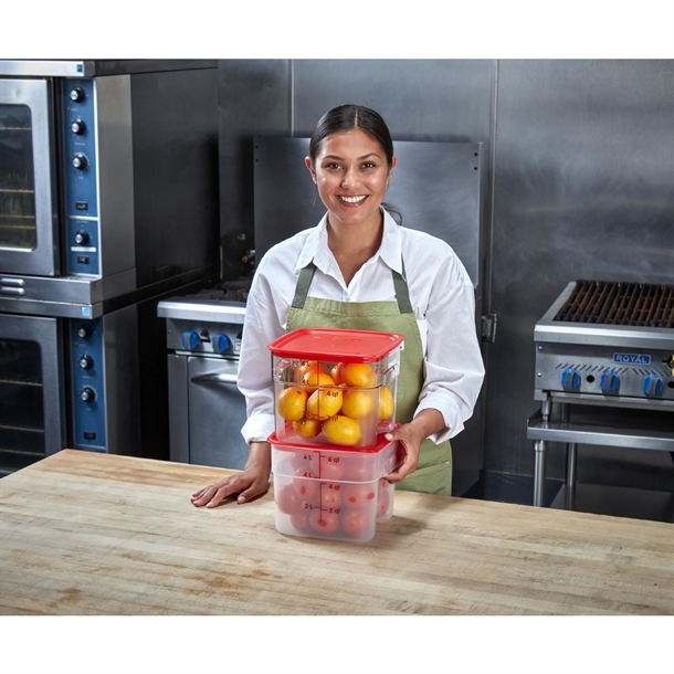 Cambro Lid to fit Fresh Pro Square Containers - Red - 5.7Ltr & 7.6Ltr Cambro Lid to fit Fresh Pro Square Containers - Red - 5.7Ltr & 7.6Ltr