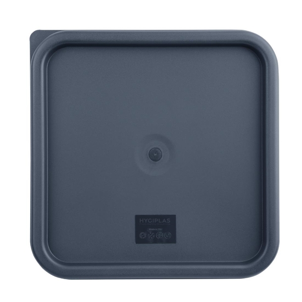 Hygiplas Blue Square Food Storage Container Lid Large Hygiplas Blue Square Food Storage Container Lid Large