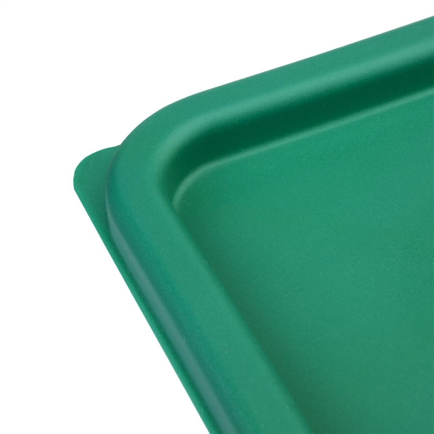Hygiplas Green Square Food Storage Container Lid Medium Hygiplas Green Square Food Storage Container Lid Medium