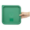 Hygiplas Green Square Food Storage Container Lid Medium Hygiplas Green Square Food Storage Container Lid Medium